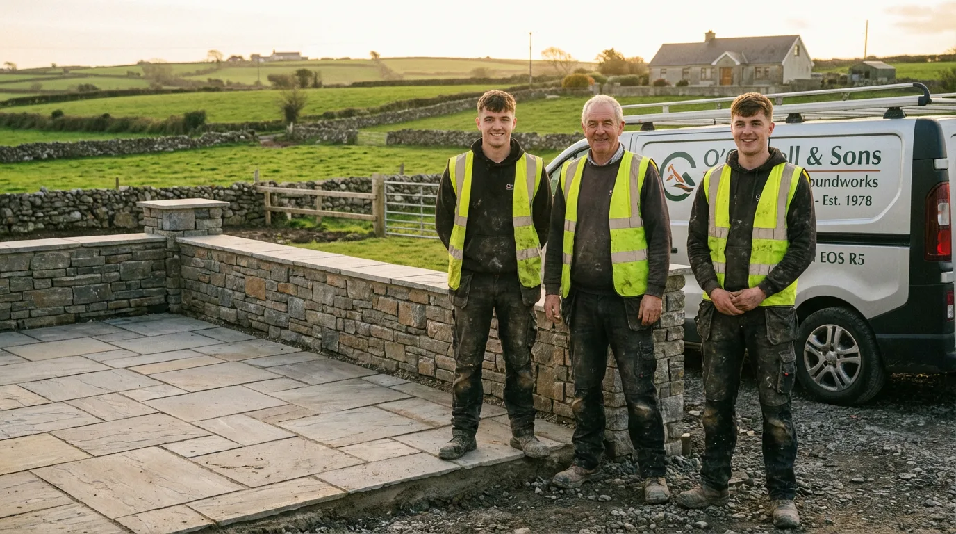 F & G Mc Caffrey team - family run groundworks business
